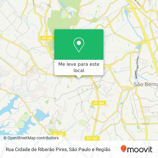 Rua Cidade de Riberão Pires, Centro Diadema-SP mapa