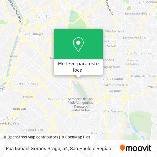 Rua Ismael Gomes Braga, 54 mapa