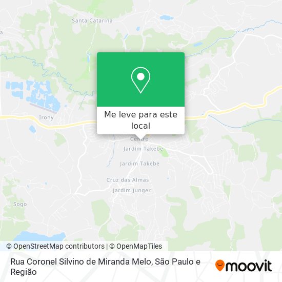 Rua Coronel Silvino de Miranda Melo mapa