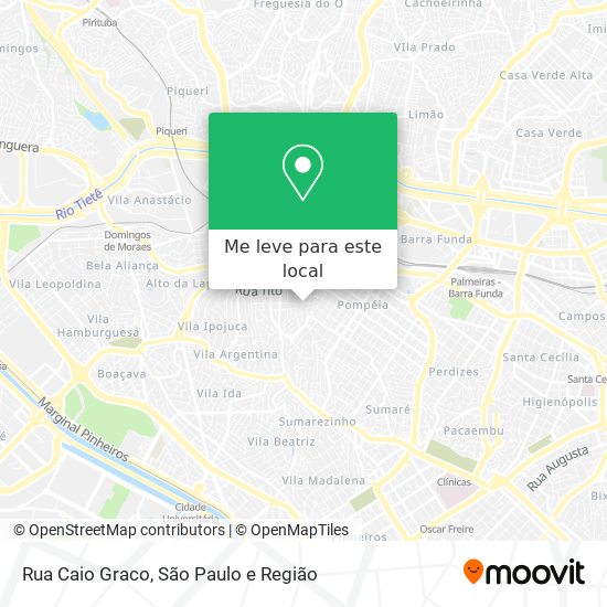 Rua Caio Graco mapa