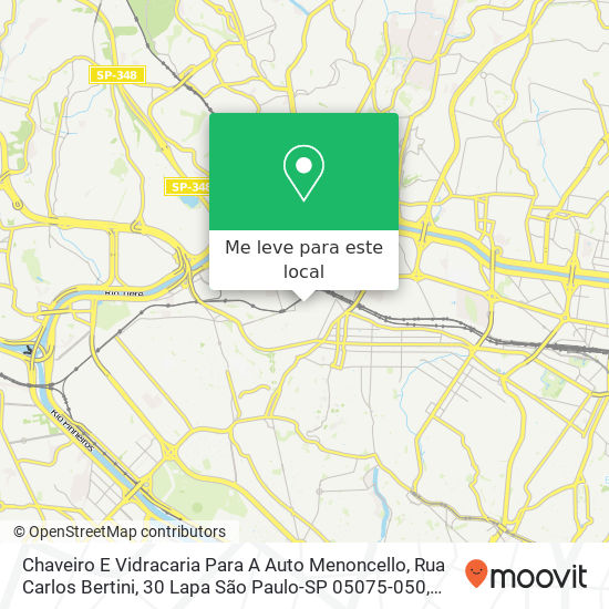 Chaveiro E Vidracaria Para A Auto Menoncello mapa