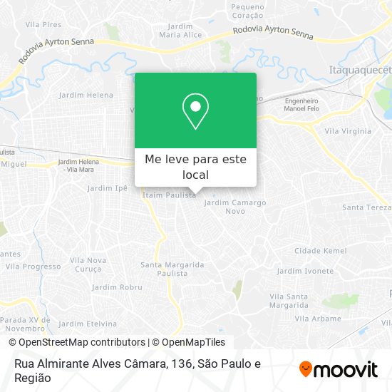 Rua Almirante Alves Câmara, 136 mapa