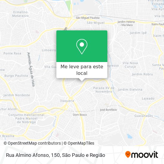 Rua Almino Afonso, 150 mapa