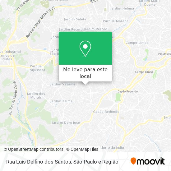 Rua Luís Delfino dos Santos mapa