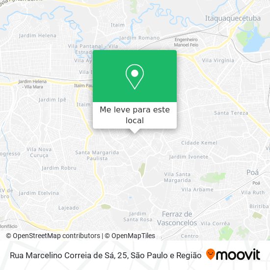 Rua Marcelino Correia de Sá, 25 mapa