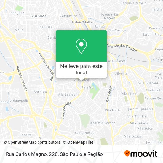 Rua Carlos Magno, 220 mapa