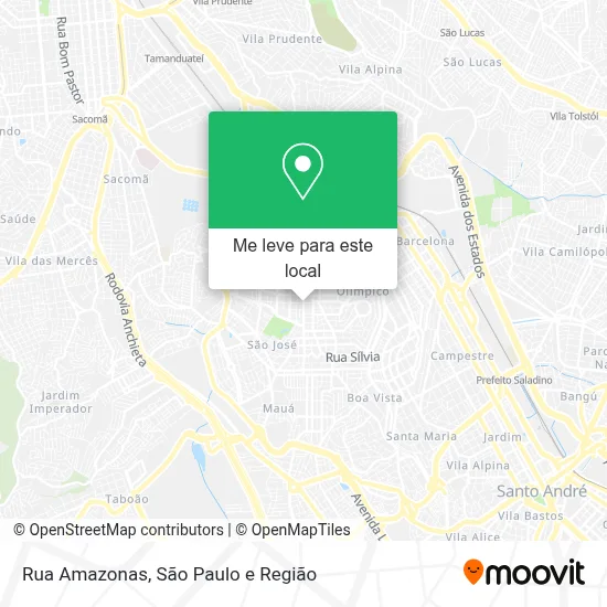 Rua Amazonas mapa