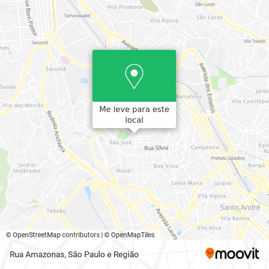 Rua Amazonas mapa