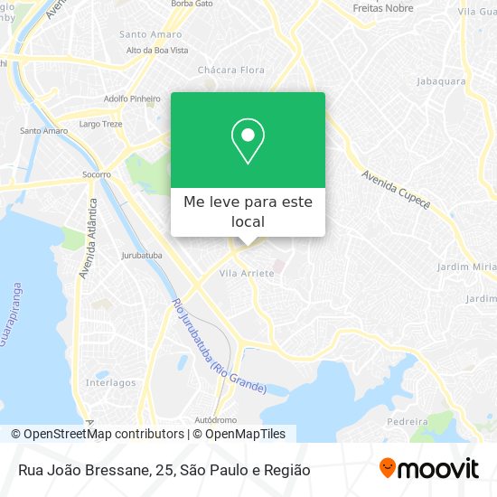 Rua João Bressane, 25 mapa