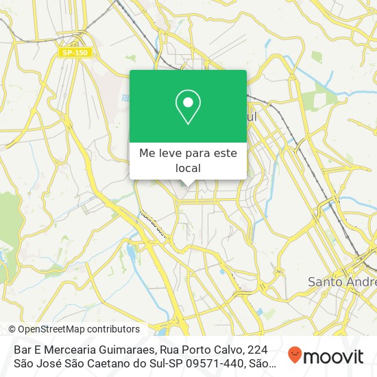 Bar E Mercearia Guimaraes, Rua Porto Calvo, 224 São José São Caetano do Sul-SP 09571-440 mapa