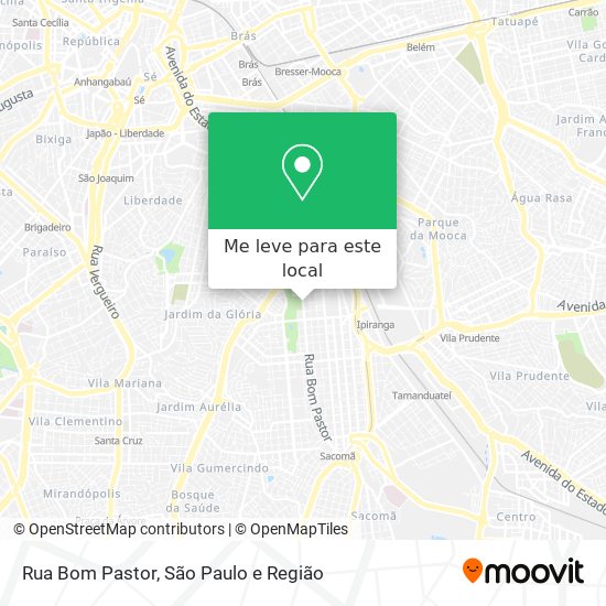 Rua Bom Pastor mapa