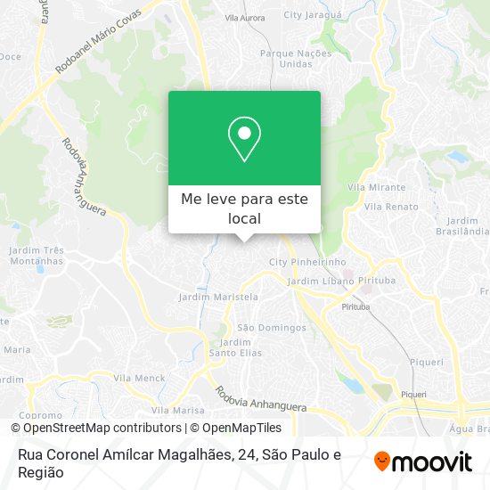 Rua Coronel Amílcar Magalhães, 24 mapa