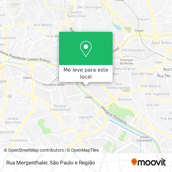 Rua Mergenthaler mapa