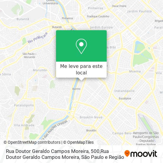 Rua Doutor Geraldo Campos Moreira, 500,Rua Doutor Geraldo Campos Moreira mapa
