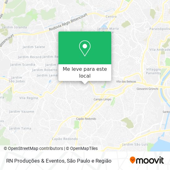 RN Produções & Eventos mapa