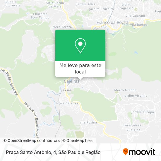 Praça Santo Antônio, 4 mapa