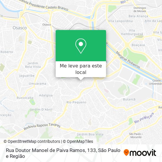 Rua Doutor Manoel de Paiva Ramos, 133 mapa