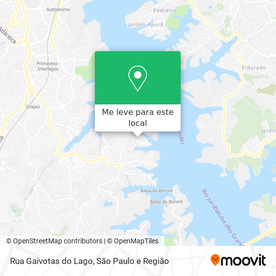 Rua Gaivotas do Lago mapa