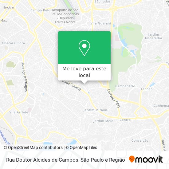 Rua Doutor Alcides de Campos mapa