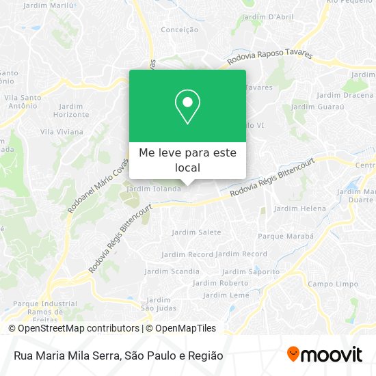 Rua Maria Mila Serra mapa