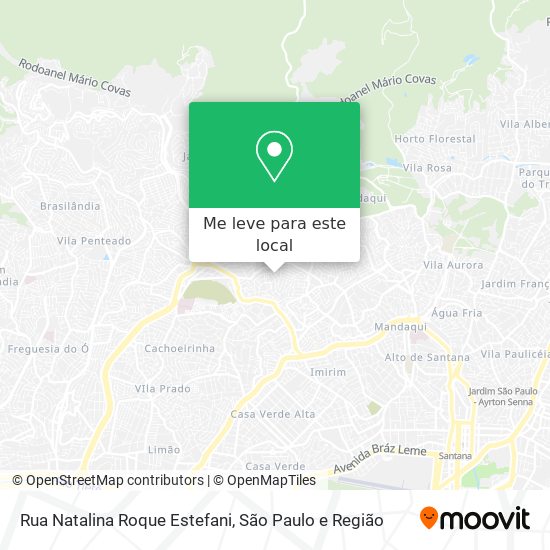 Rua Natalina Roque Estefani mapa