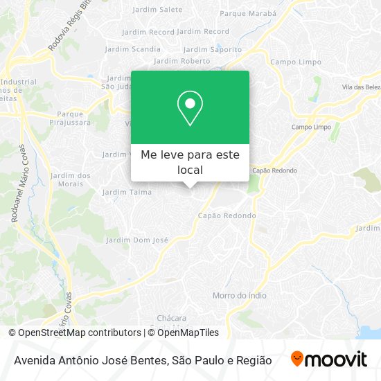 Avenida Antônio José Bentes mapa