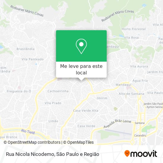 Rua Nicola Nicodemo mapa