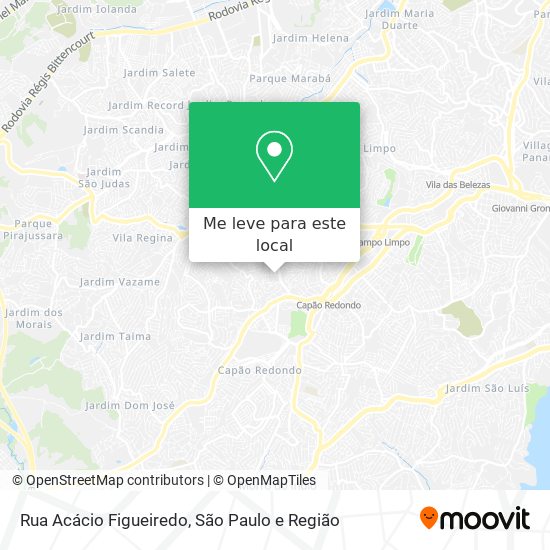 Rua Acácio Figueiredo mapa
