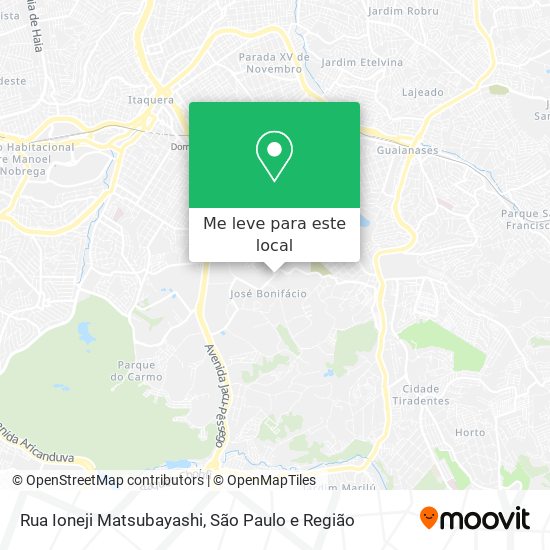 Rua Ioneji Matsubayashi mapa