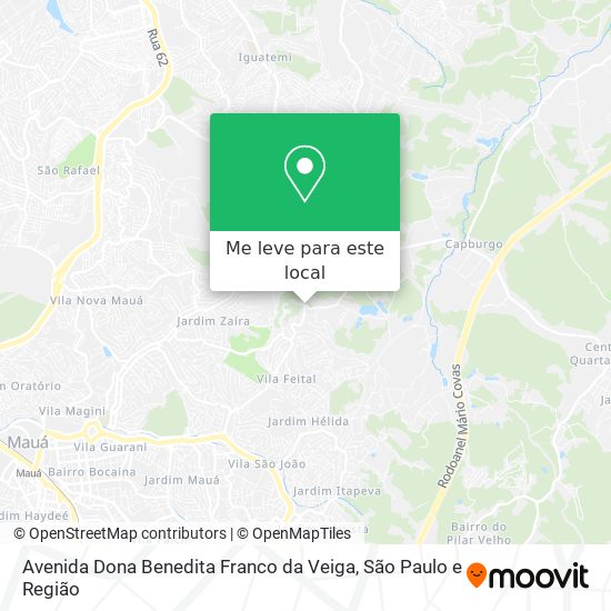 Avenida Dona Benedita Franco da Veiga mapa