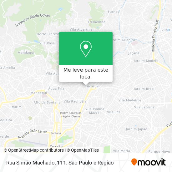 Rua Simão Machado, 111 mapa