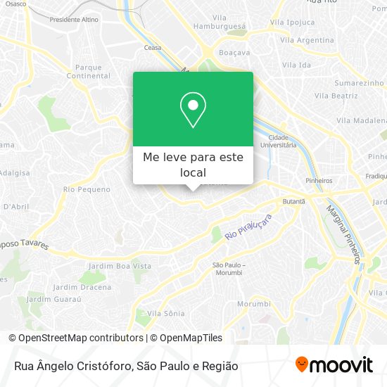 Rua Ângelo Cristóforo mapa