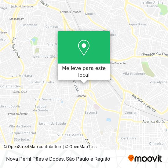 Nova Perfil Pães e Doces mapa