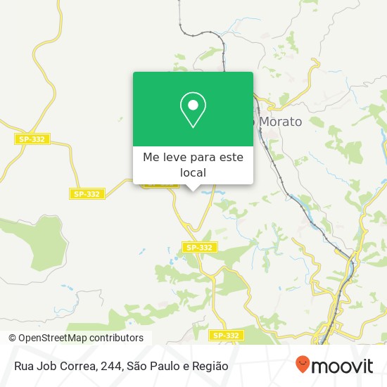 Rua Job Correa, 244, Franco da Rocha-SP mapa