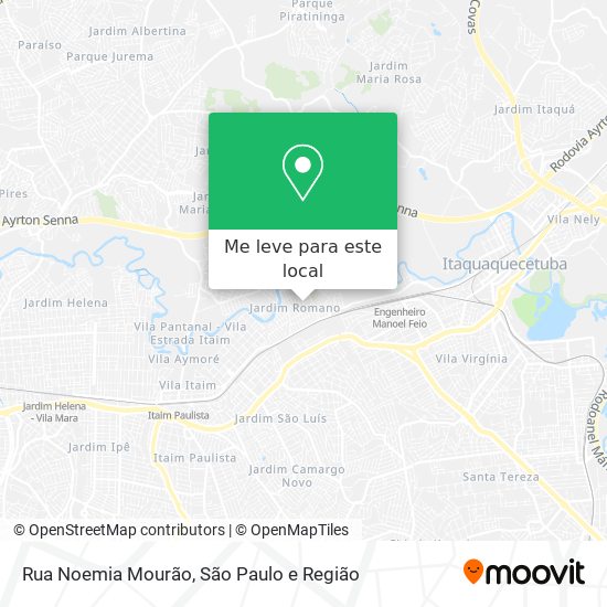 Rua Noemia Mourão mapa