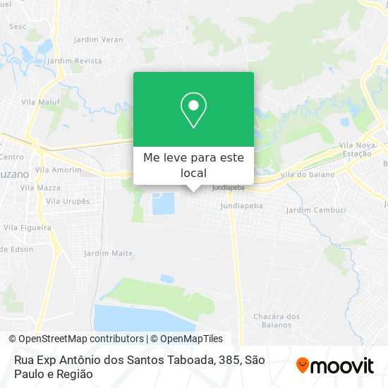 Rua Exp Antônio dos Santos Taboada, 385 mapa