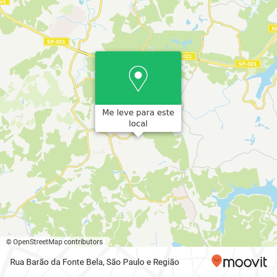 Rua Barão da Fonte Bela, Parelheiros São Paulo-SP mapa