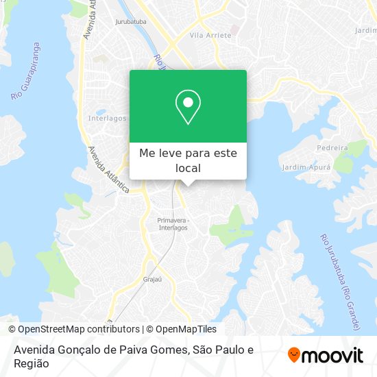 Avenida Gonçalo de Paiva Gomes mapa