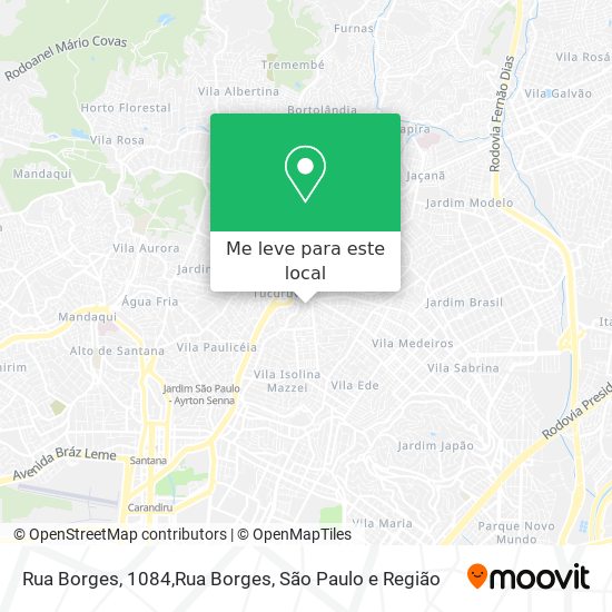 Rua Borges, 1084,Rua Borges mapa