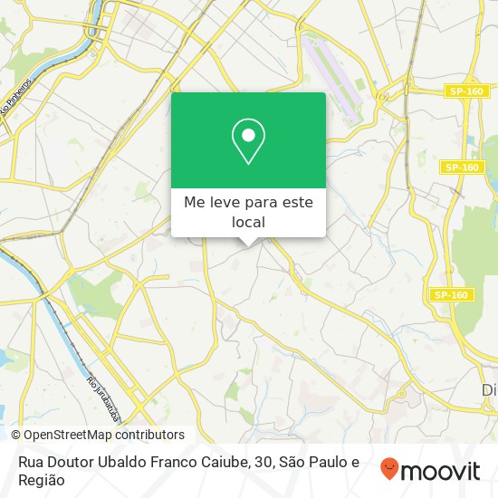 Rua Doutor Ubaldo Franco Caiube, 30, Cidade Ademar São Paulo-SP mapa
