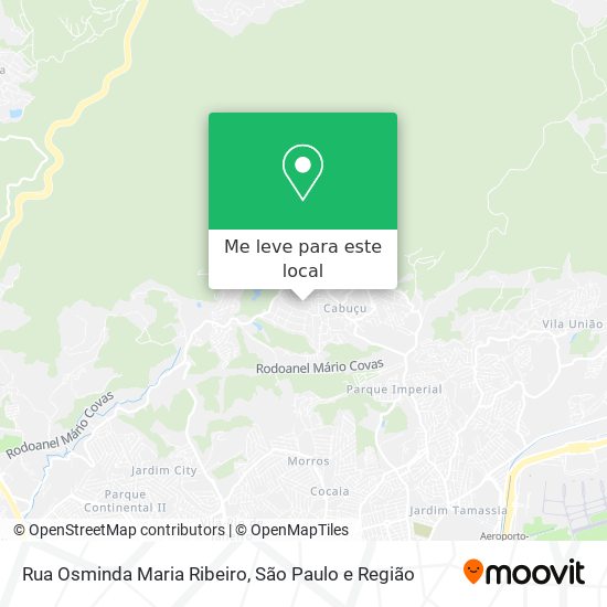 Rua Osminda Maria Ribeiro mapa