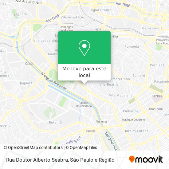 Rua Doutor Alberto Seabra mapa