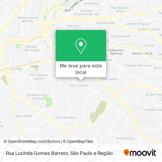 Rua Lucinda Gomes Barreto mapa
