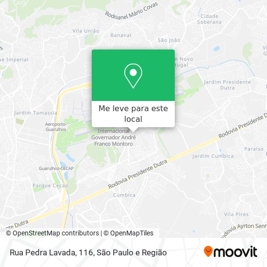 Rua Pedra Lavada, 116 mapa