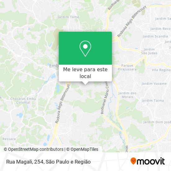 Rua Magali, 254 mapa