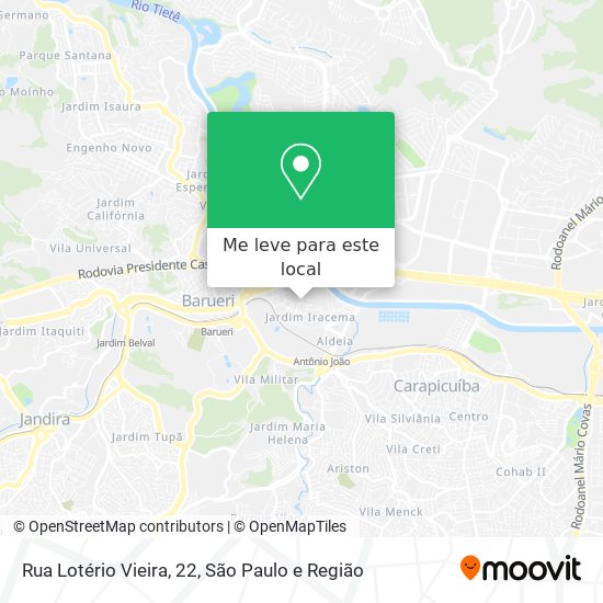 Rua Lotério Vieira, 22 mapa