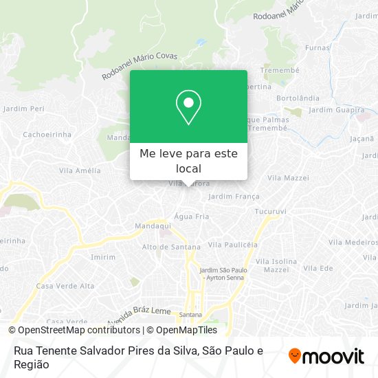 Rua Tenente Salvador Pires da Silva mapa