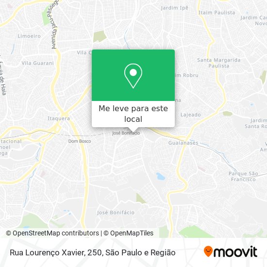 Rua Lourenço Xavier, 250 mapa
