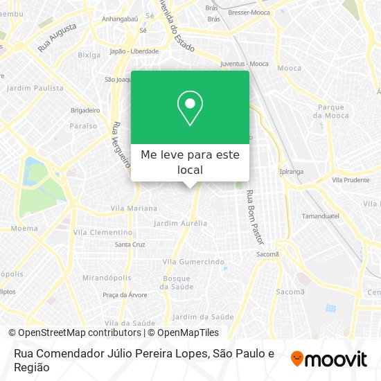 Rua Comendador Júlio Pereira Lopes mapa