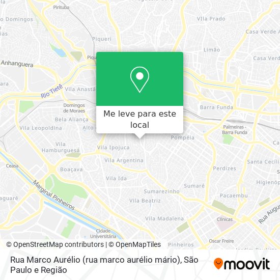 Rua Marco Aurélio (rua marco aurélio mário) mapa
